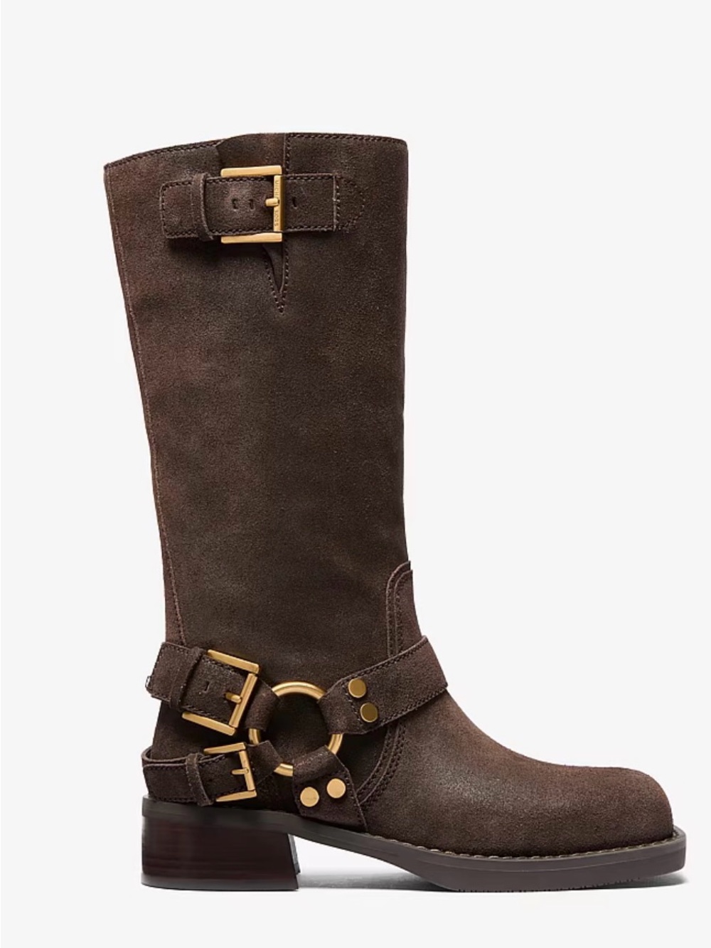 Michael Kors Crosby Suede Moto Boot - Picture 2 of 6